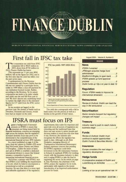 August 2004 Issue of Finance Dublin