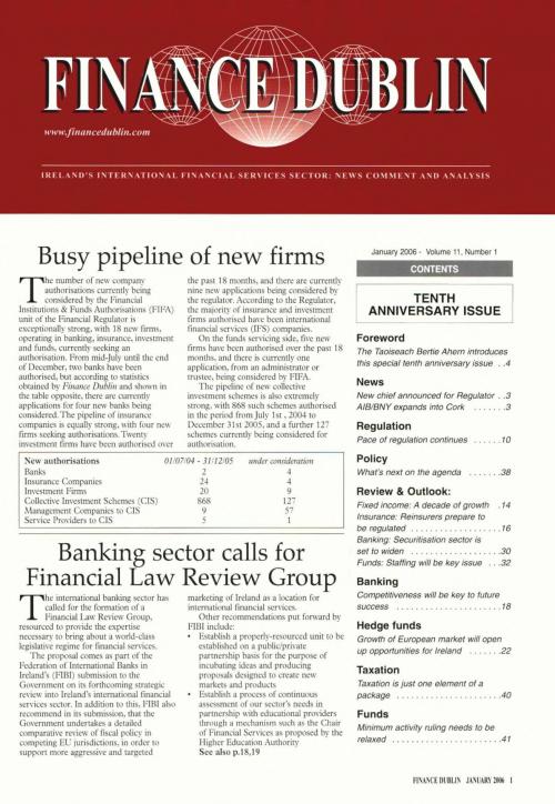 January 2006 Issue of Finance Dublin