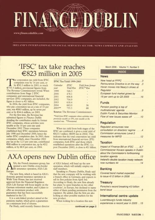 March 2006 Issue of Finance Dublin