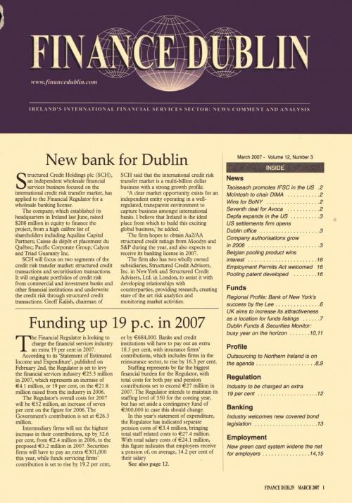 March 2007 Issue of Finance Dublin