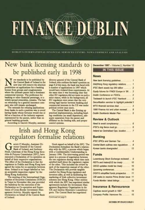 December 1997 Issue of Finance Dublin