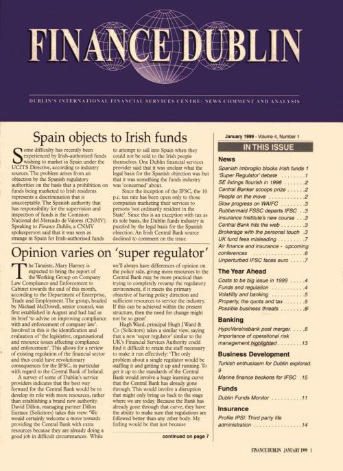 January 1999 Issue of Finance Dublin