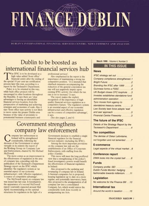 March 1999 Issue of Finance Dublin