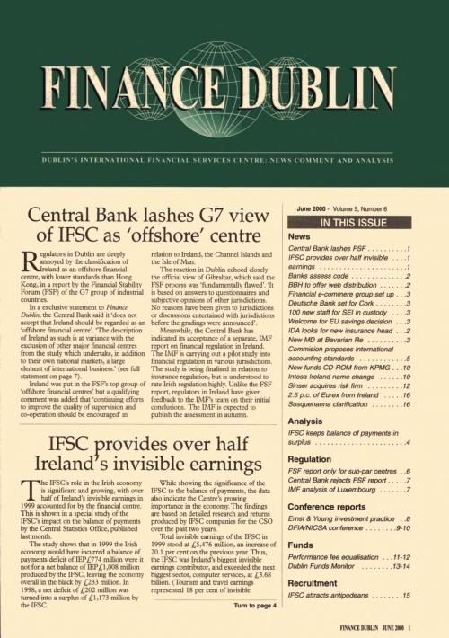 May 2000 Issue of Finance Dublin
