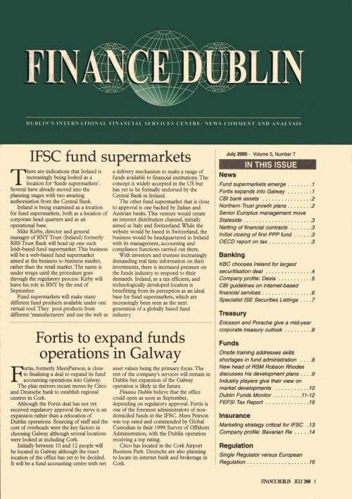 July 2000 Issue of Finance Dublin