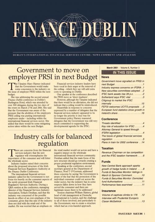 March 2001 Issue of Finance Dublin