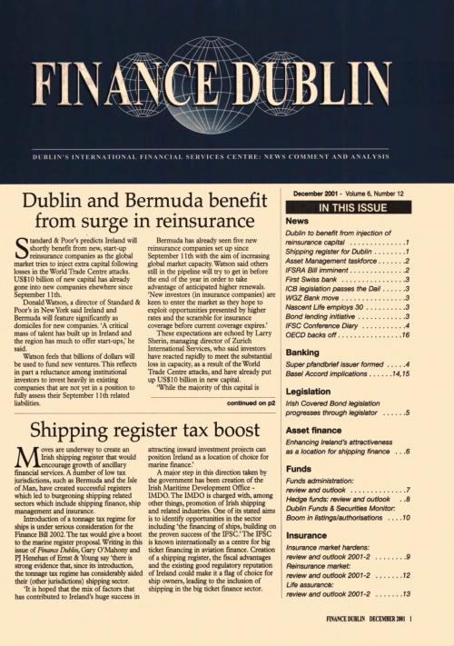 December 2001 Issue of Finance Dublin