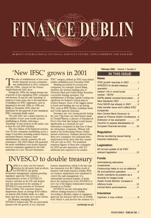 February 2002 Issue of Finance Dublin