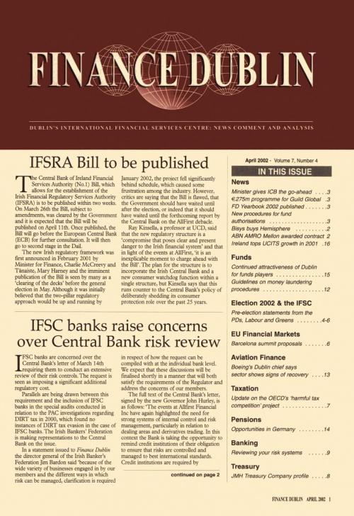 April 2002 Issue of Finance Dublin