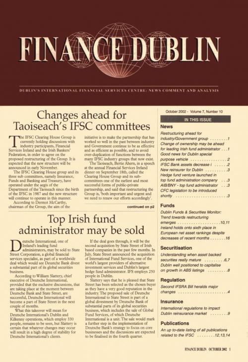 October 2002 Issue of Finance Dublin