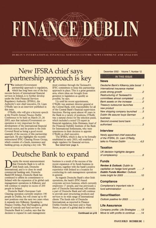 December 2002 Issue of Finance Dublin