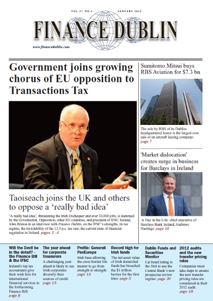 January 2012 Issue of Finance Dublin