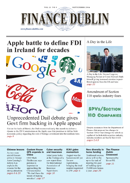 September 2016 Issue of Finance Dublin