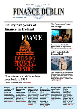 October 2022 Issue of Finance Dublin