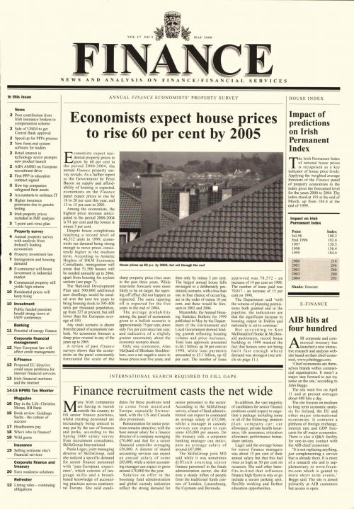 May 2000 Issue of Finance Magazine