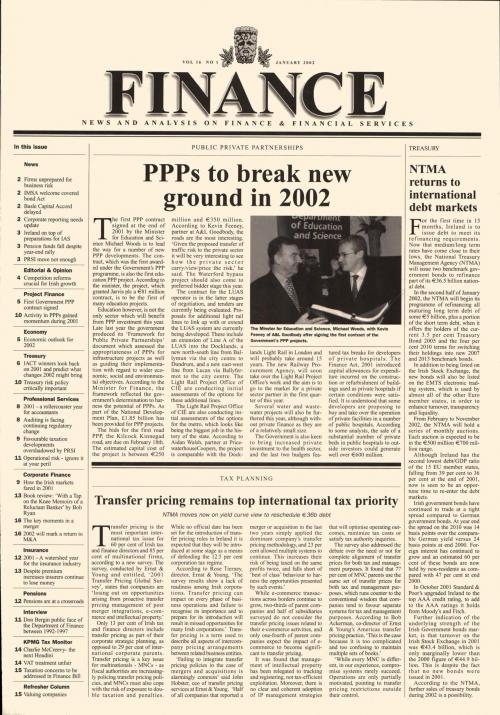 January 2002 Issue of Finance Magazine