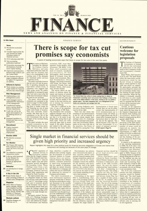 March 2002 Issue of Finance Magazine