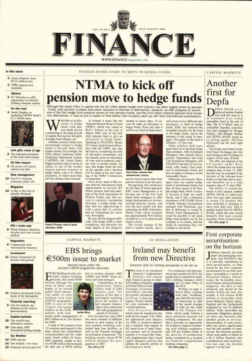 July 2004 Issue of Finance Magazine